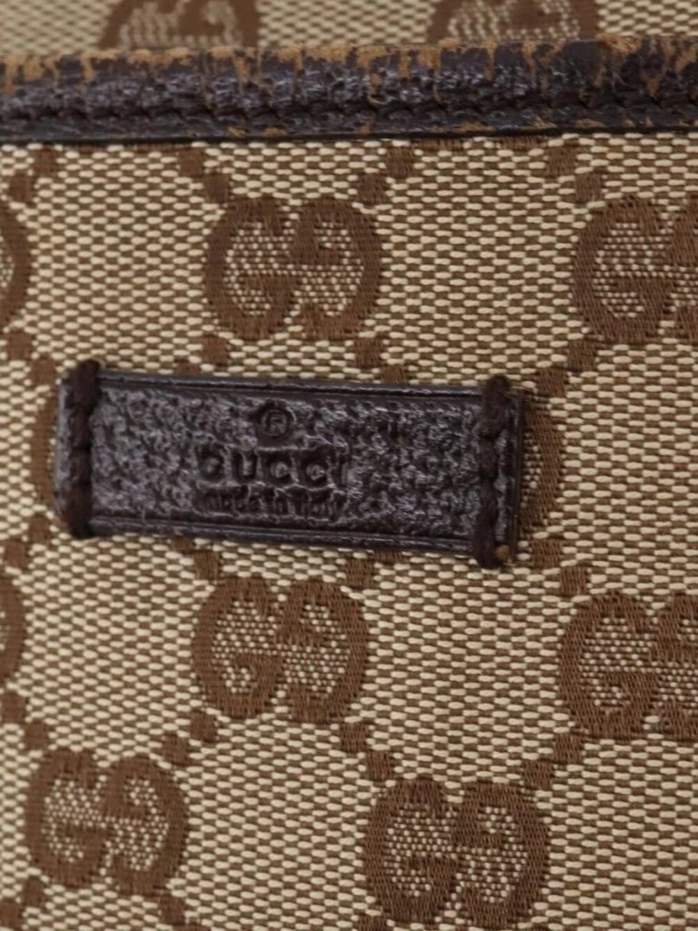 GUCCI GG Canvas Shoulder Bag Beige Silver 122793 Auth ep13100 - Picture 14 of 16